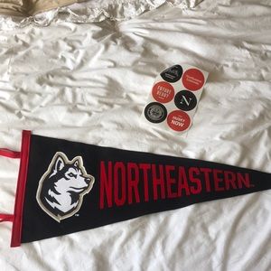 Northeastern University Pennant flag